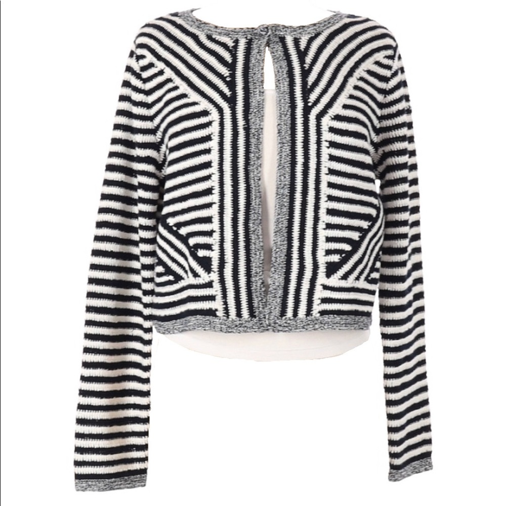 new DVF ☾ Striped Cardigan Sweater ☾ Midnight - Picture 3 of 16